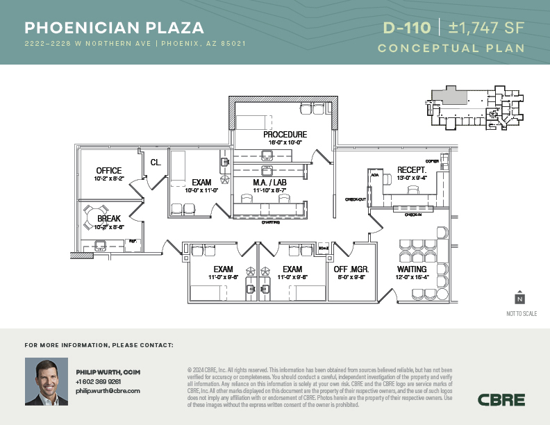 2222-2228 W Northern Ave, Phoenix, AZ en alquiler Plano de la planta- Imagen 1 de 1