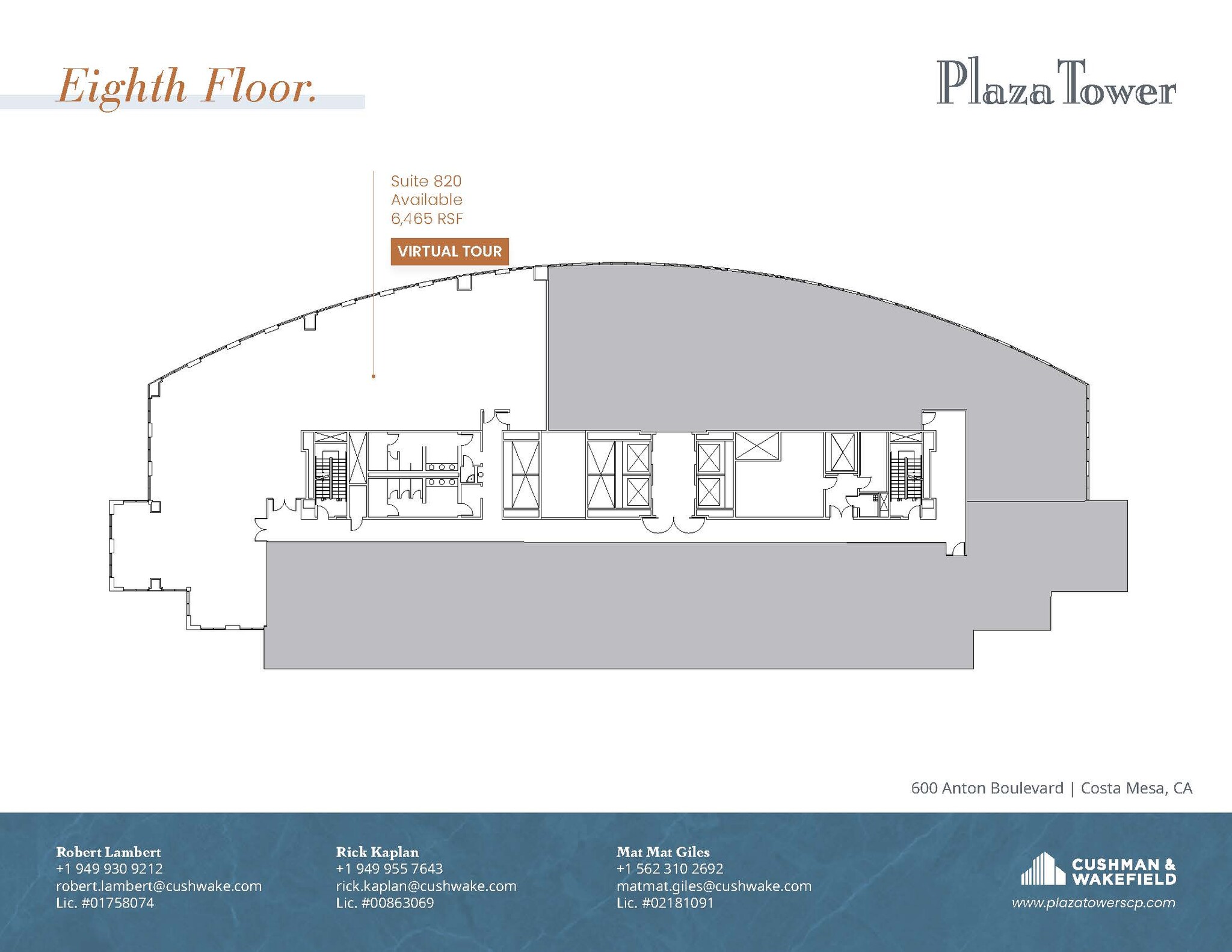 650 Town Center Dr, Costa Mesa, CA en alquiler Plano de la planta- Imagen 1 de 1