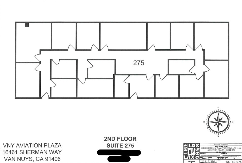 16461 Sherman Way, Van Nuys, CA en alquiler Plano de la planta- Imagen 1 de 1