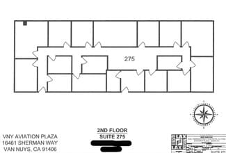 16461 Sherman Way, Van Nuys, CA en alquiler Plano de la planta- Imagen 1 de 1