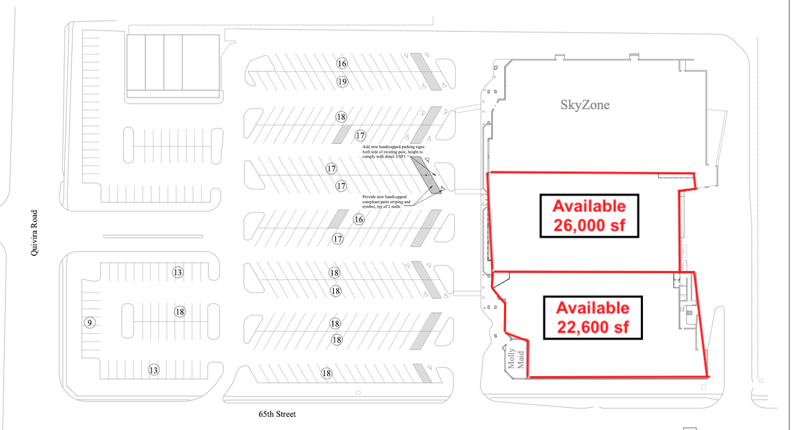 6485-6495 Quivira Rd, Shawnee, KS en alquiler Plano de la planta- Imagen 1 de 1