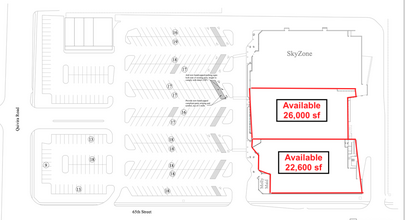 6485-6495 Quivira Rd, Shawnee, KS en alquiler Plano de la planta- Imagen 1 de 1