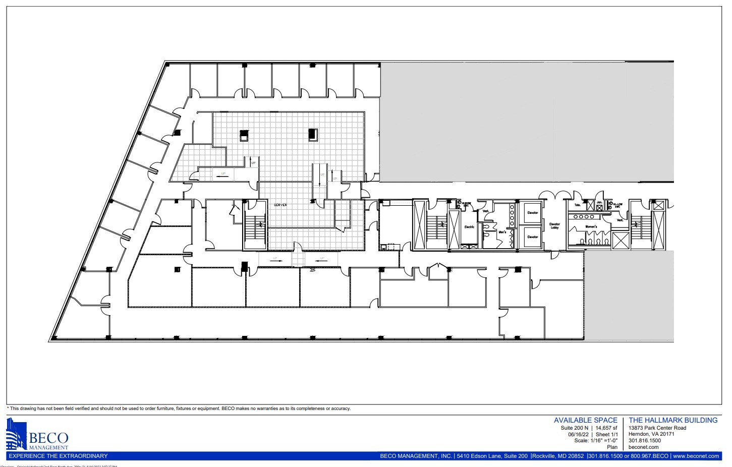 13873 Park Center Rd, Herndon, VA en alquiler Plano de la planta- Imagen 1 de 1