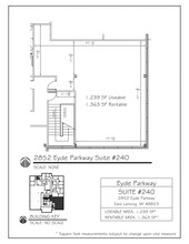 2852 Eyde Pky, East Lansing, MI en alquiler Plano del sitio- Imagen 1 de 1