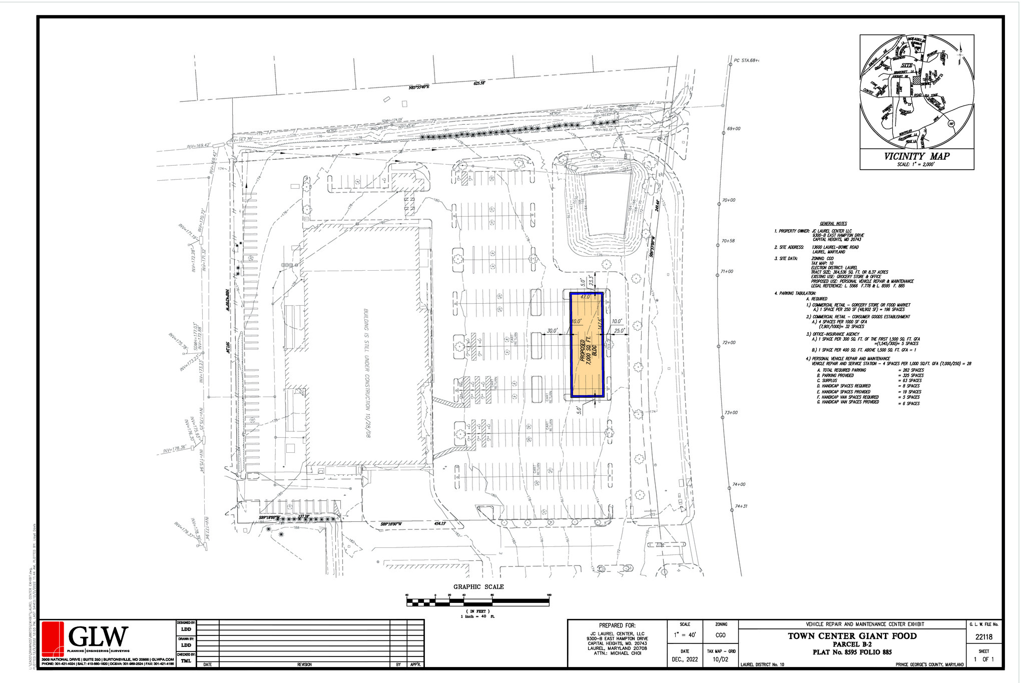 13600 Laurel Bowie Rd, Laurel, MD en alquiler Plano del sitio- Imagen 1 de 1