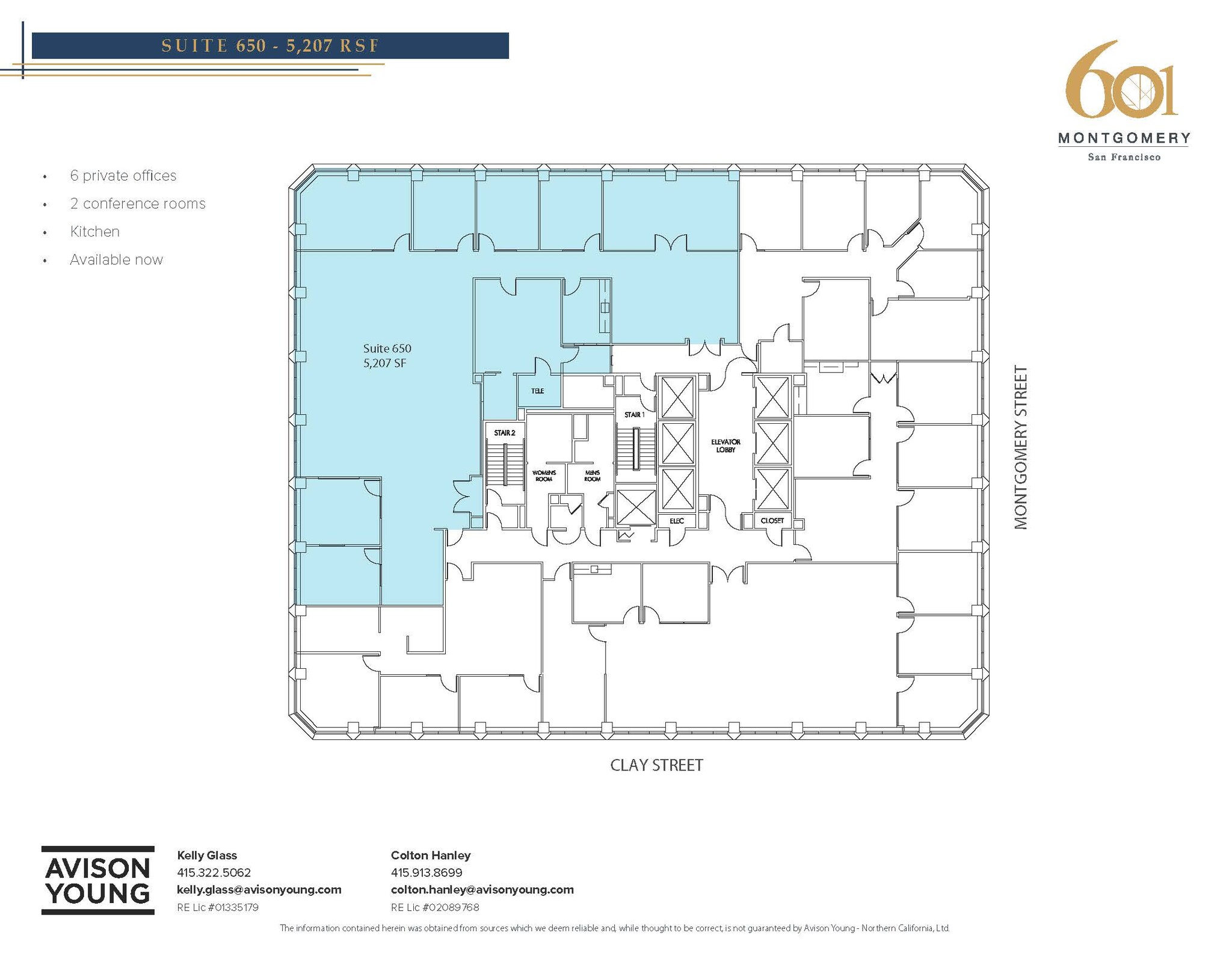 601 Montgomery St, San Francisco, CA en alquiler Plano de la planta- Imagen 1 de 1