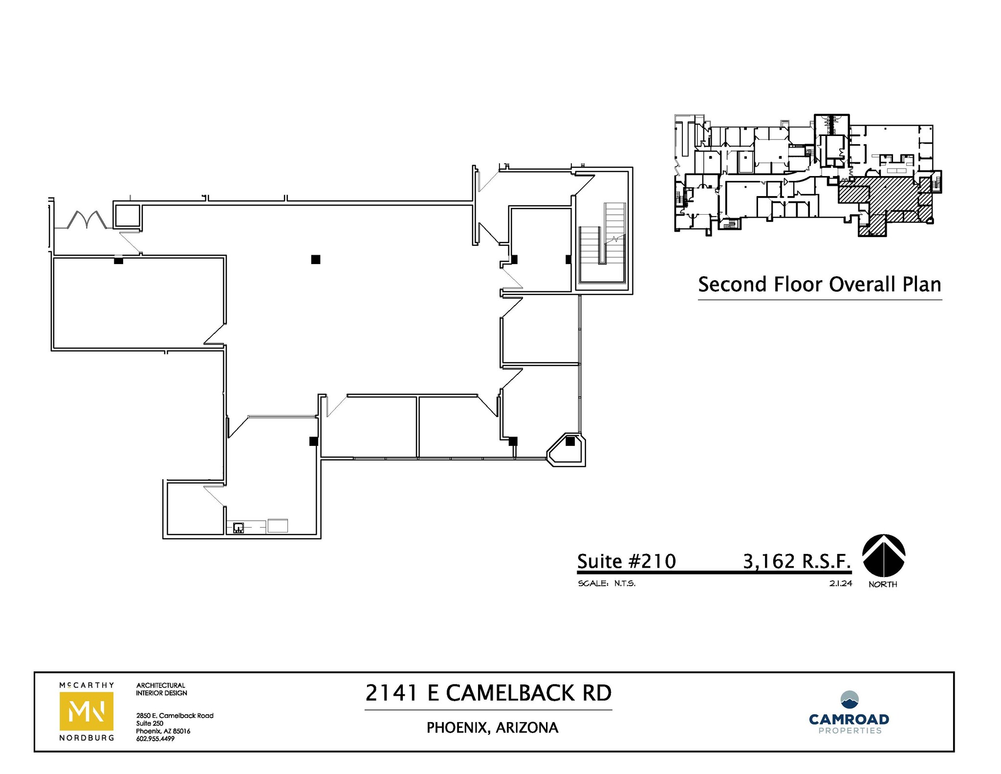 2141 E Camelback Rd, Phoenix, AZ en alquiler Plano de la planta- Imagen 1 de 1