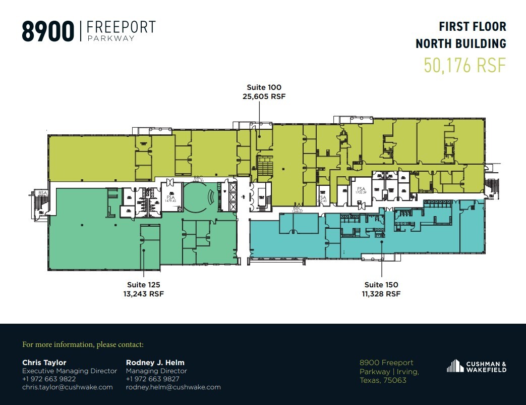 8900 Freeport Pky, Irving, TX en alquiler Plano de la planta- Imagen 1 de 1