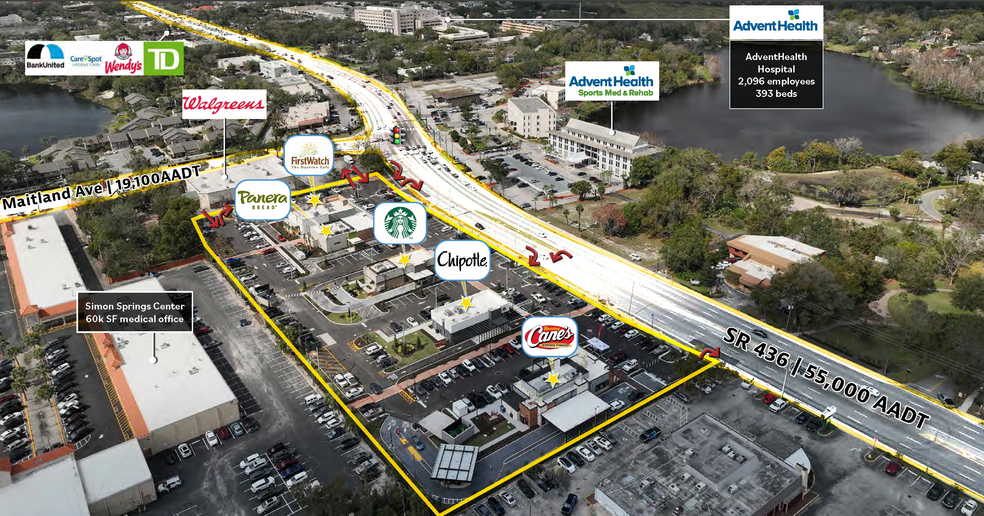 760 E Altamonte Dr, Altamonte Springs, FL en venta - Vista aérea - Imagen 3 de 9