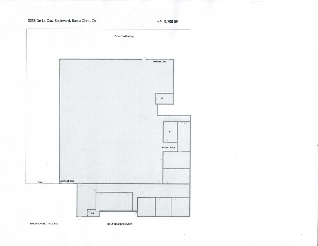 3303-3333 De La Cruz Blvd, Santa Clara, CA en alquiler Plano de la planta- Imagen 1 de 2