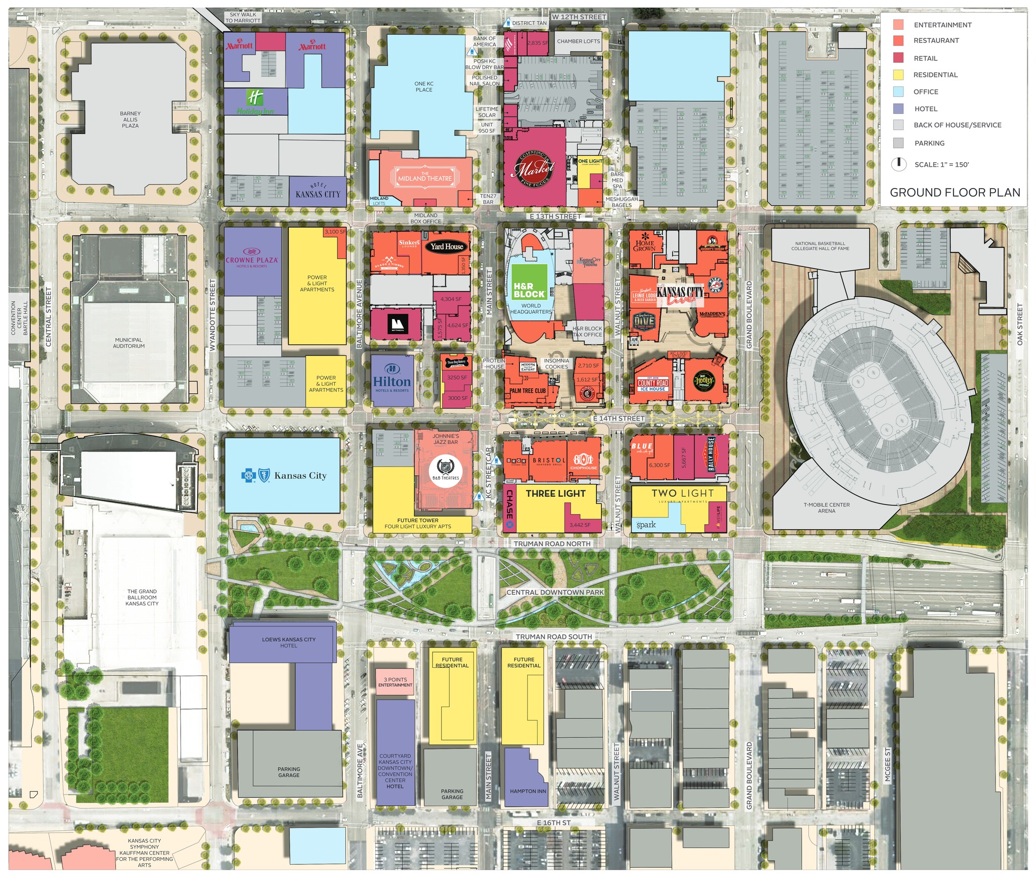 1323-1333 Walnut St, Kansas City, MO en alquiler Plano del sitio- Imagen 1 de 1