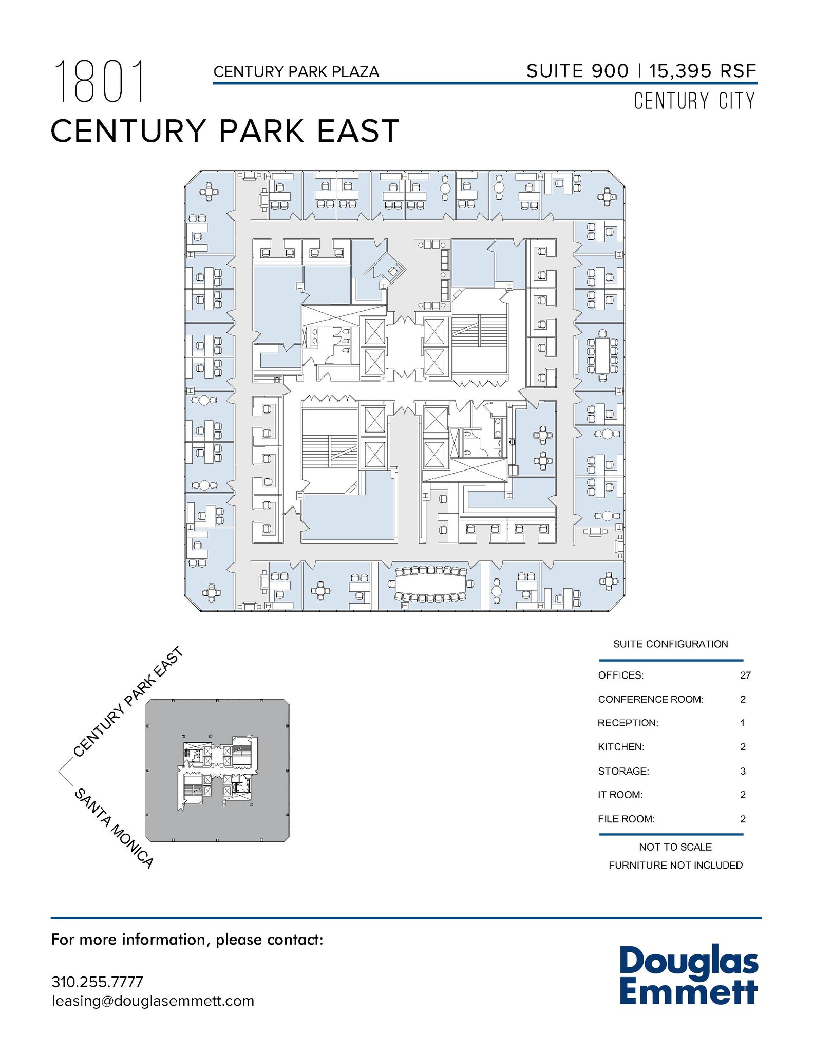 1801 Century Park E, Los Angeles, CA en alquiler Plano de la planta- Imagen 1 de 1