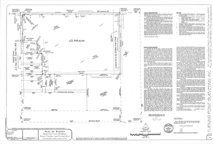 117 8th Ave NE, Demotte, IN en venta - Plano del sitio - Imagen 3 de 3