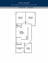 625 N Flagler Dr, West Palm Beach, FL en alquiler Plano de la planta- Imagen 1 de 1