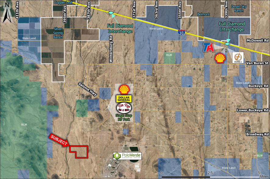 387th Ave, Tonopah, AZ en venta - Vista aérea - Imagen 2 de 4