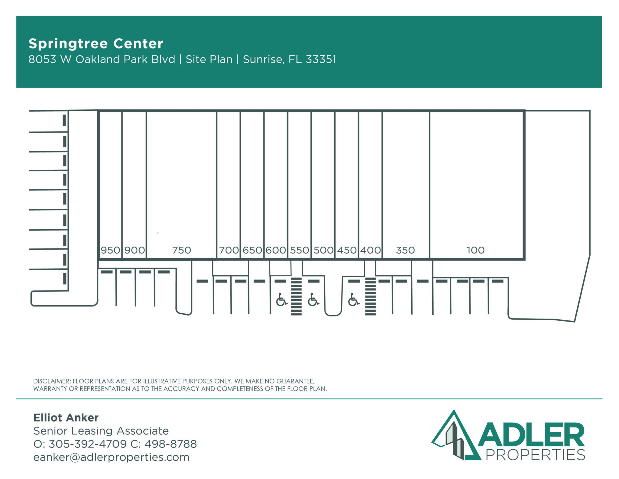 8053 W Oakland Park Blvd, Sunrise, FL en alquiler Plano de la planta- Imagen 1 de 1