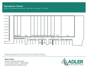 8053 W Oakland Park Blvd, Sunrise, FL en alquiler Plano de la planta- Imagen 1 de 1