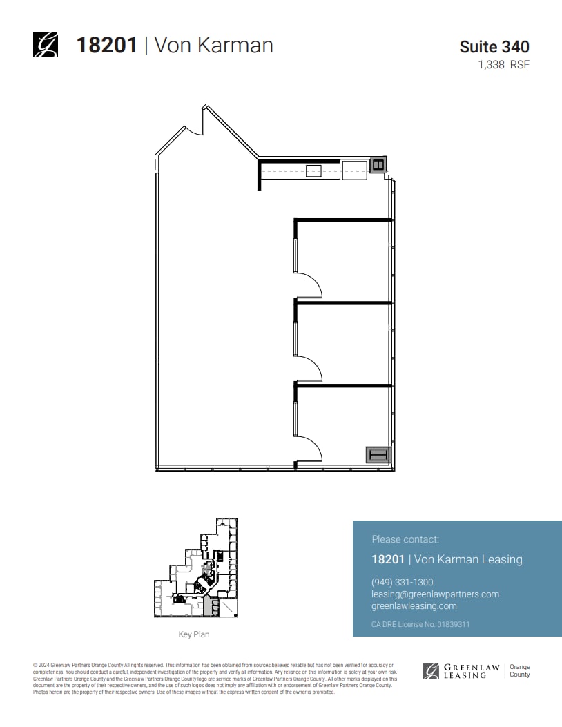 18301 Von Karman Ave, Irvine, CA en alquiler Plano de la planta- Imagen 1 de 2