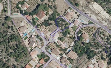 Alzira, VAL - Aérea vista de mapa