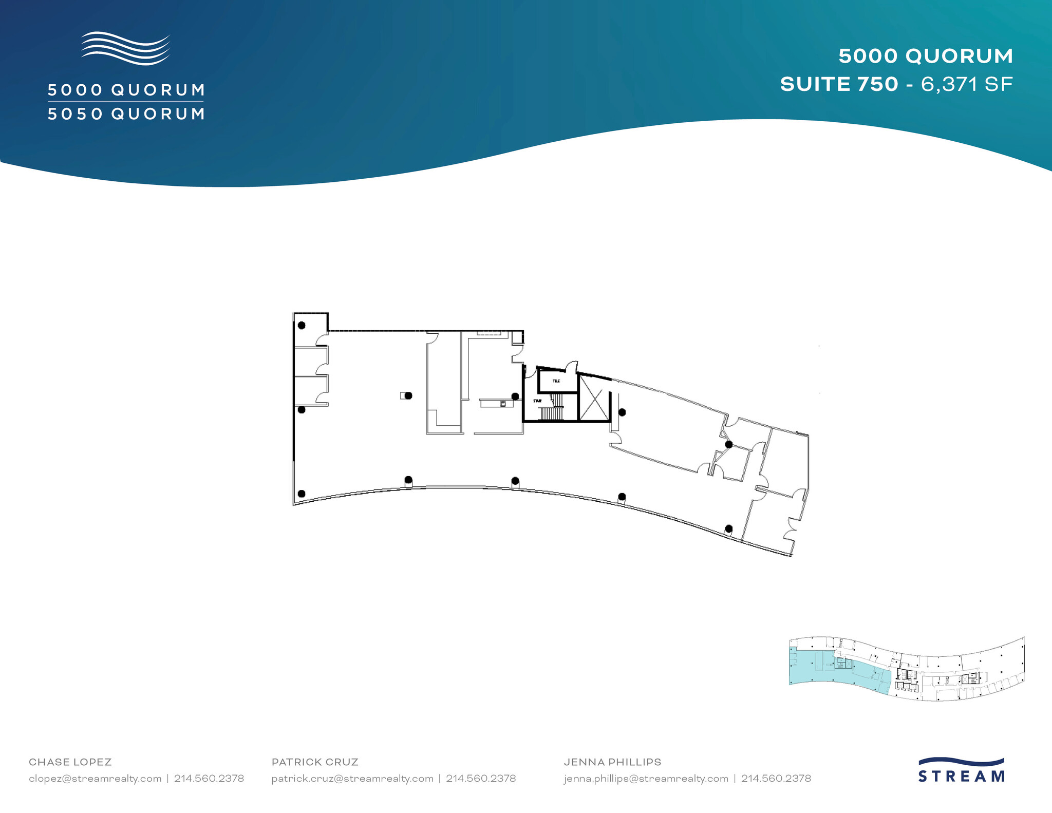 5000 Quorum Dr, Dallas, TX en alquiler Plano de la planta- Imagen 1 de 1