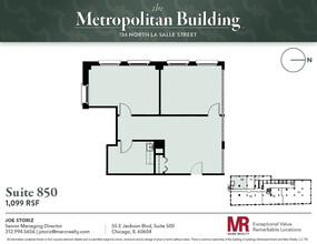 134 N LaSalle St, Chicago, IL en alquiler Plano de la planta- Imagen 1 de 6