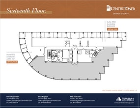 600 Anton Blvd, Costa Mesa, CA en alquiler Plano de la planta- Imagen 1 de 1