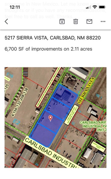 5217 Sierra Vista Dr, Carlsbad, NM en venta - Vista aérea - Imagen 1 de 3