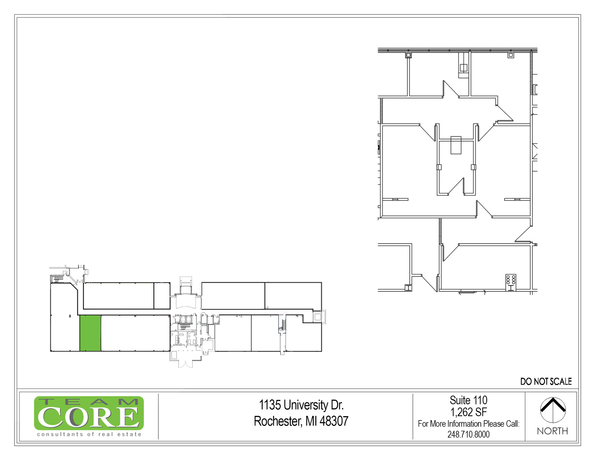 1135 W University Dr, Rochester Hills, MI en alquiler Plano de la planta- Imagen 1 de 1