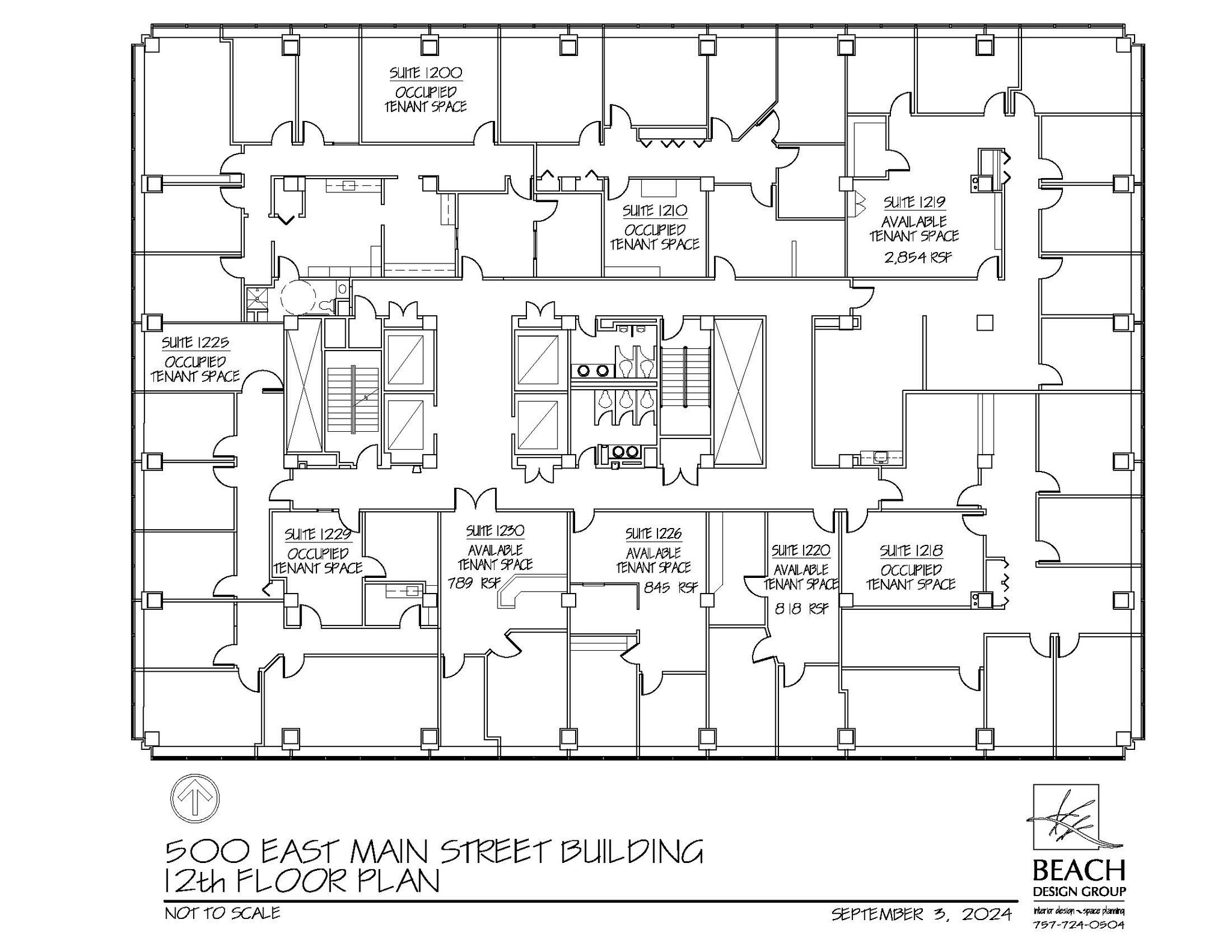 500 E Main St, Norfolk, VA en alquiler Plano de la planta- Imagen 1 de 1