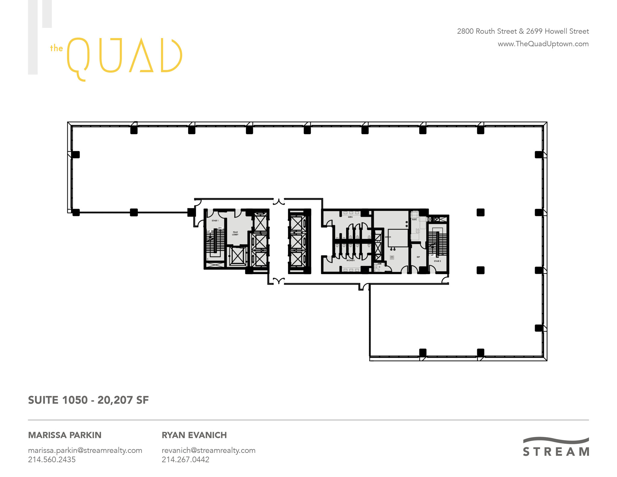 2699 Howell St, Dallas, TX en alquiler Plano de la planta- Imagen 1 de 1