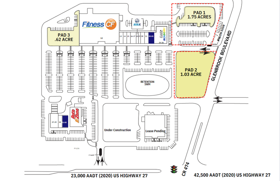 1714 US Highway 27, Clermont, FL en alquiler - Plano del sitio - Imagen 2 de 3