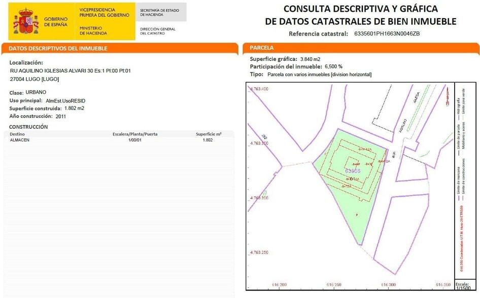 Rúa Orquídea, 30, Lugo, Lugo en venta - Plano del sitio - Imagen 3 de 3