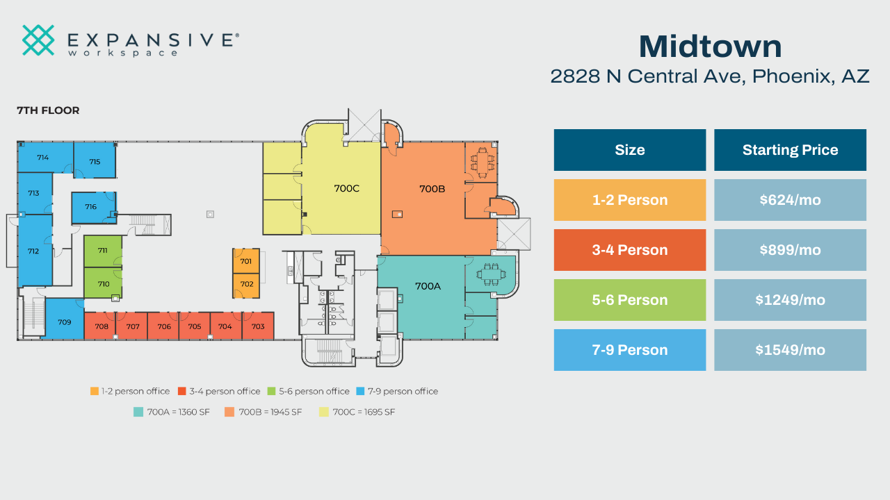 2828 N Central Ave, Phoenix, AZ en alquiler Plano de la planta- Imagen 1 de 4