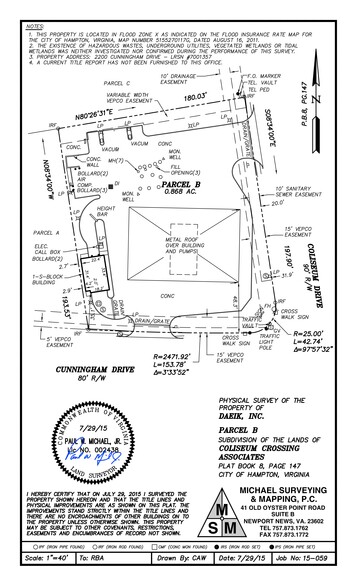 2200 Coliseum Dr, Hampton, VA en alquiler - Plano del sitio - Imagen 2 de 2