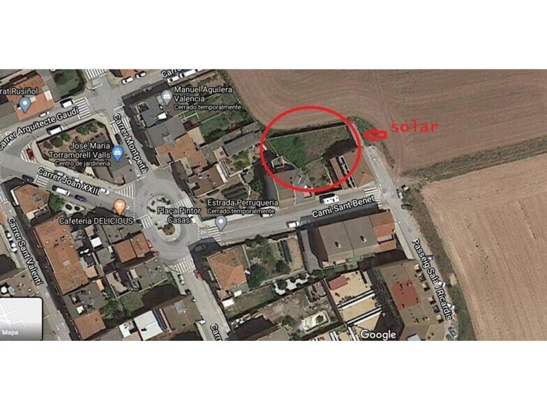 Terreno en Sant Fruitós de Bages, Barcelona en venta - Vista aérea - Imagen 1 de 2
