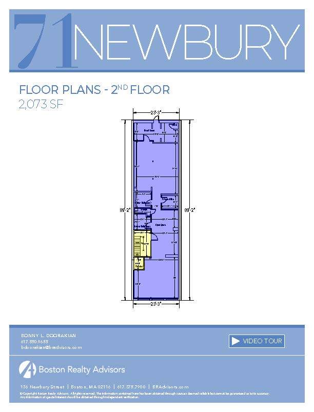 71 Newbury St, Boston, MA en alquiler Plano de la planta- Imagen 1 de 1