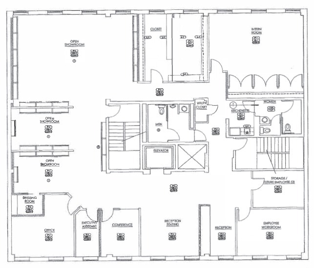 933 N La Brea Ave, Los Angeles, CA en venta Plano de la planta- Imagen 1 de 1