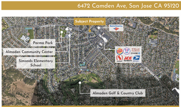 6472 Camden Ave, San Jose, CA - VISTA AÉREA  vista de mapa