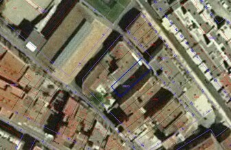 Lleida, LER - Aérea vista de mapa