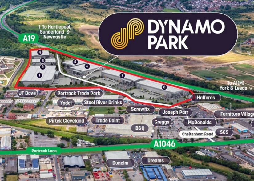 Cheltenham Rd, Stockton On Tees en venta - Vista aérea - Imagen 2 de 2