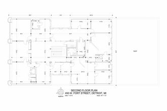 450 W Fort St, Detroit, MI en alquiler Plano de la planta- Imagen 2 de 2