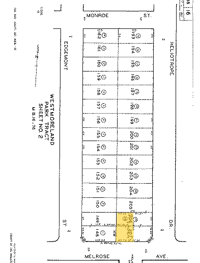 4361-4363 Melrose Ave, Los Angeles, CA en alquiler - Plano de solar - Imagen 3 de 3