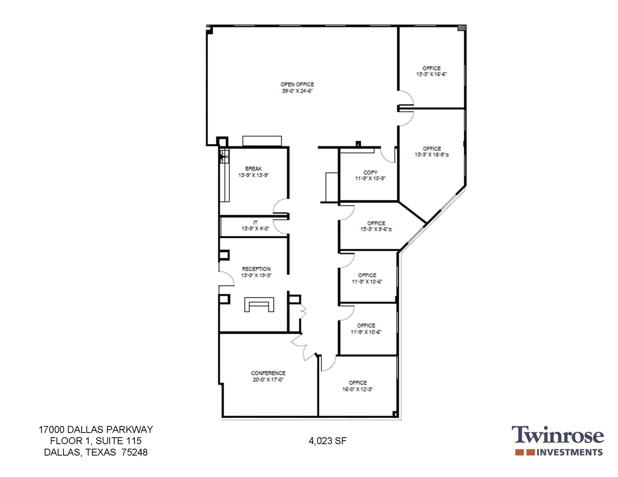 17000 Dallas Pkwy, Dallas, TX en alquiler Plano de la planta- Imagen 1 de 1