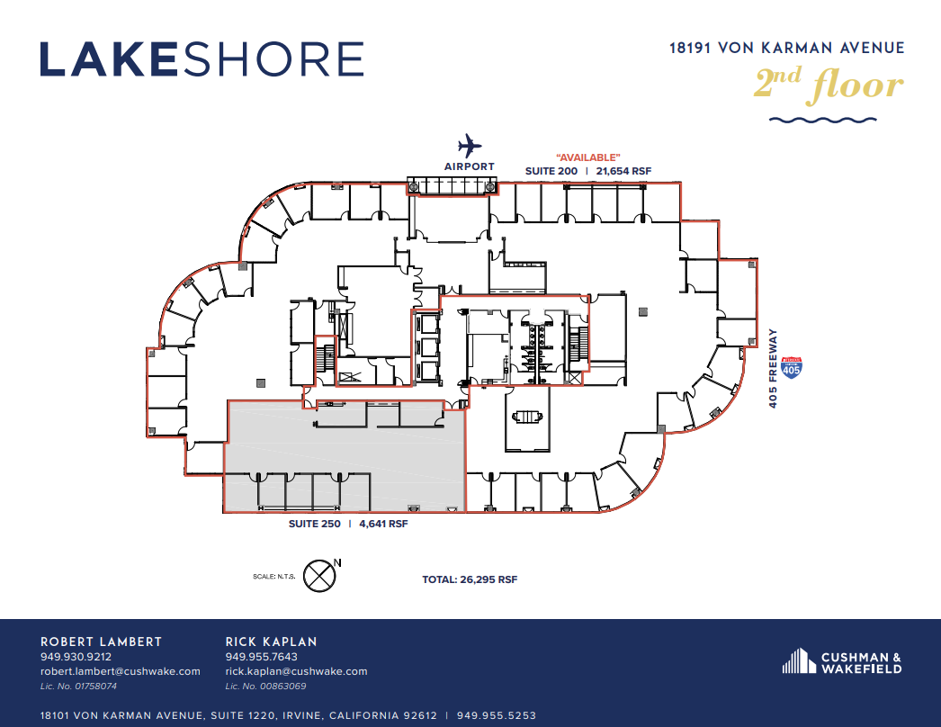 18101 Von Karman Ave, Irvine, CA en alquiler Plano de la planta- Imagen 1 de 1