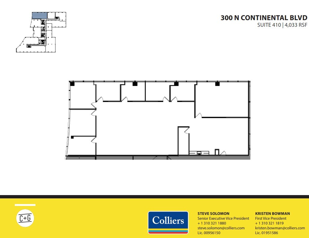 300 Continental Blvd, El Segundo, CA en alquiler Plano de la planta- Imagen 1 de 1