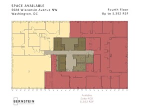 5028 Wisconsin Ave NW, Washington, DC en alquiler Plano de la planta- Imagen 1 de 1