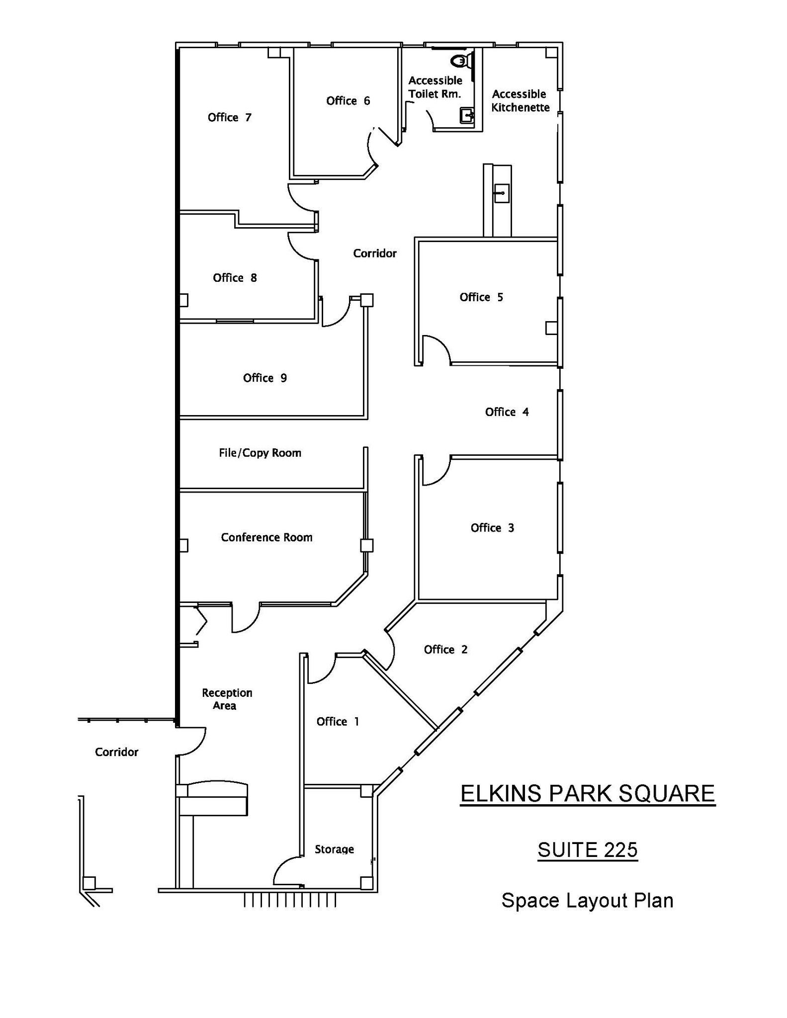 8080 Old York Rd, Elkins Park, PA en alquiler Plano de la planta- Imagen 1 de 1