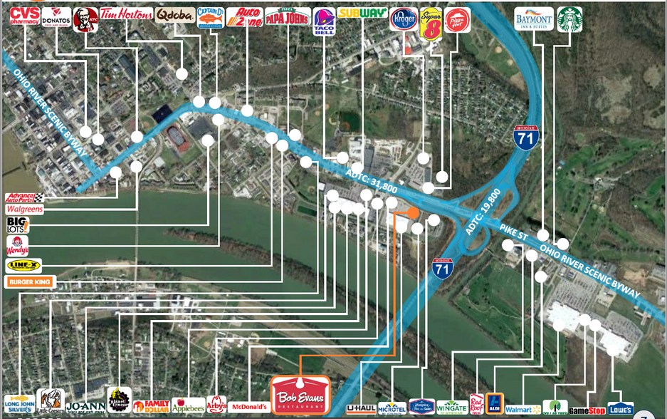 504 Pike St, Marietta, OH en venta - Vista aérea - Imagen 2 de 2