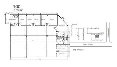 2100 Golf Rd, Rolling Meadows, IL en alquiler Plano de la planta- Imagen 2 de 2