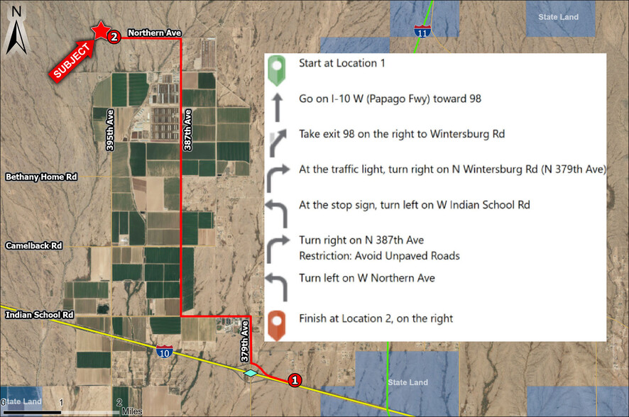 395th Avenue  & Northern Avenue, Tonopah, AZ en venta - Vista aérea - Imagen 3 de 4